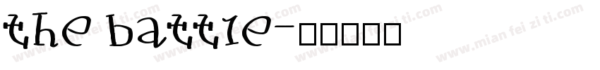 the battle字体转换